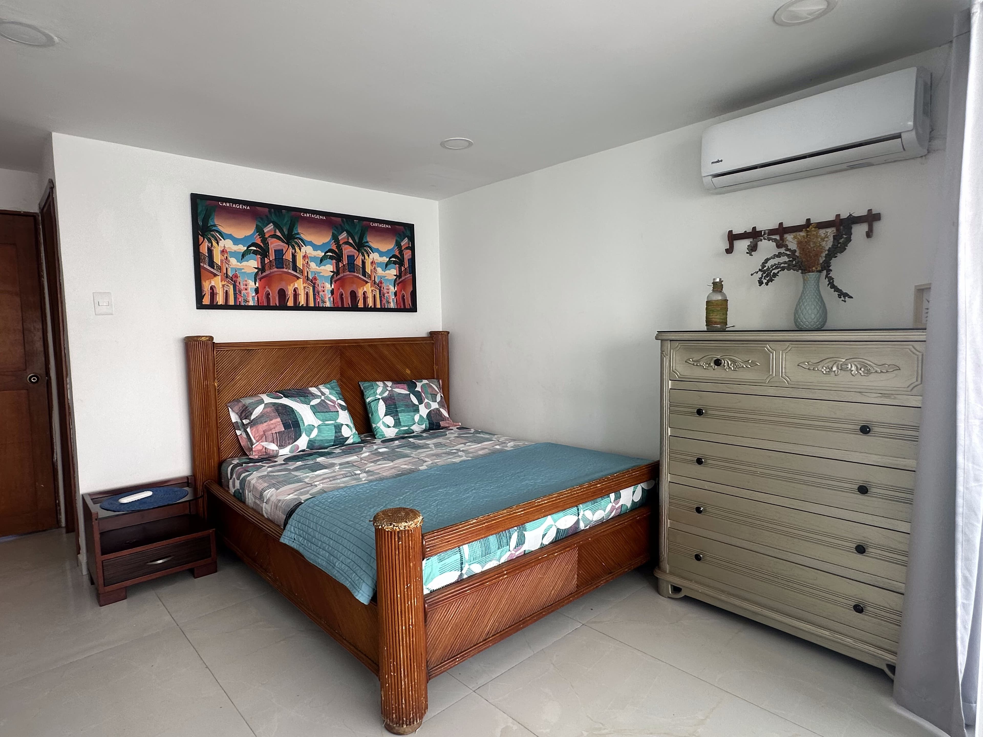 Master bedroom with premium linens