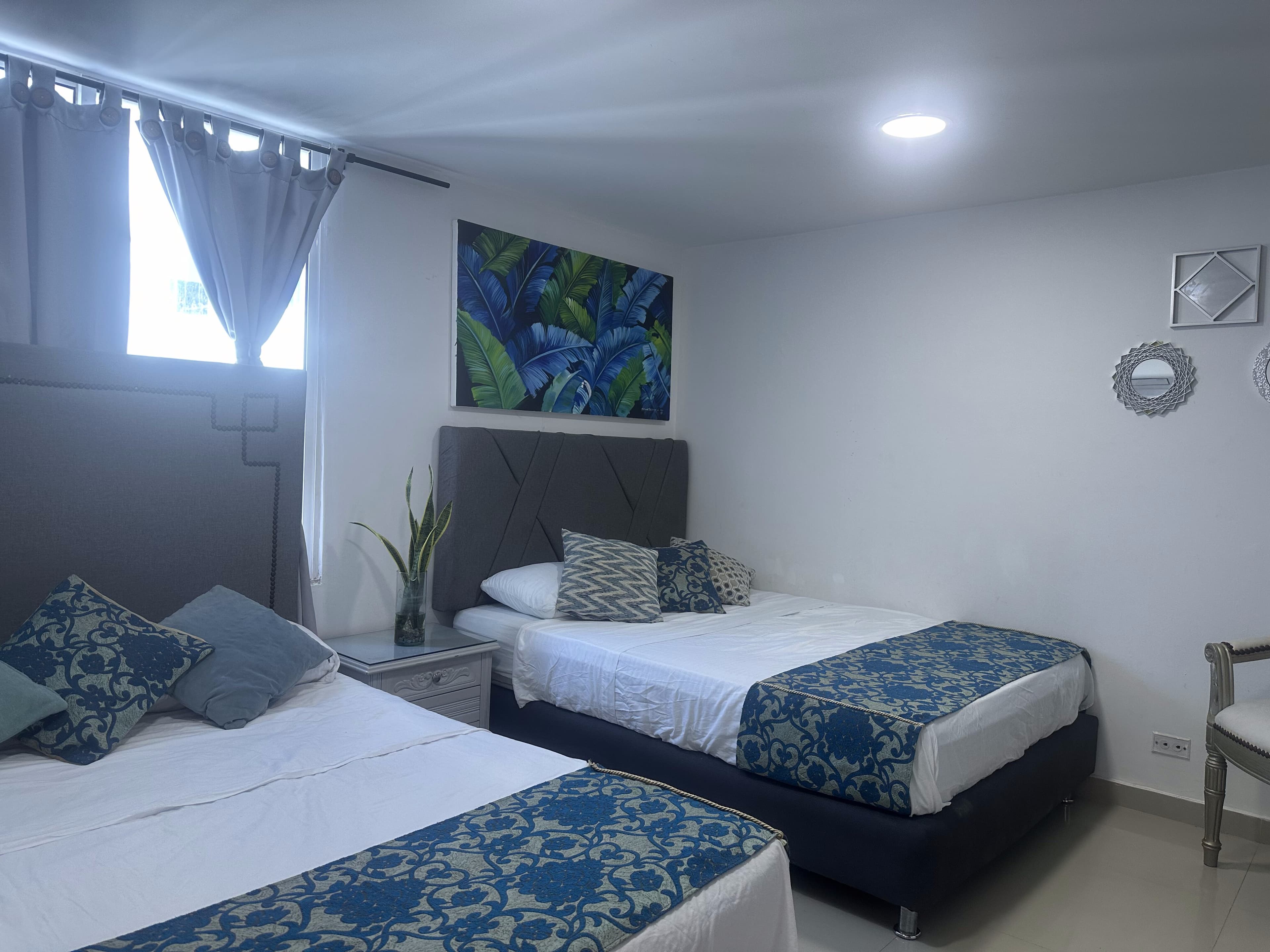 Bedroom with comfortable furnishings